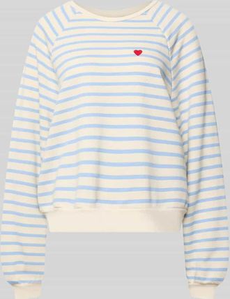 Pieces Oversized Sweatshirt aus Baumwoll-Mix Modell GRETA in Royal, Gr&ouml;&szlig;e XS