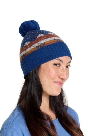 Toad & Co Cazadero Pom Beanie in True Navy Scenic at Nordstrom