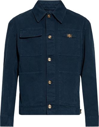 Versace Giacca con tasche applicate - Blu