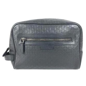 Gucci Pre-owned Clutches, female, Black, Size: ONE SIZE Pre-owned Guccissima Clutch Bag