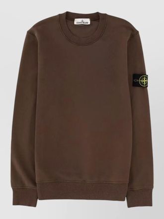 Stone Island sweatshirt ribbed cuffs bottom band
