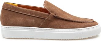 Doucal's Mink Suede Loafers - Heren - Loafers - Bruin - 41 1/2 EU - Leer - Schoenen