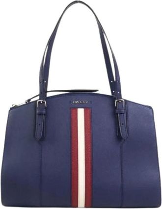 Bally Pre-owned Shoulder Bags, female, Blue, Size: ONE SIZE Pre-owned Leather shoulder-bags