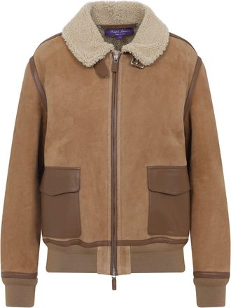 Ralph Lauren Collection Beige Morrison Leather Coat-Donna