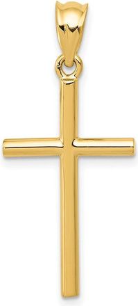 Diamond2Deal 14k Yellow Gold Cross Pendant