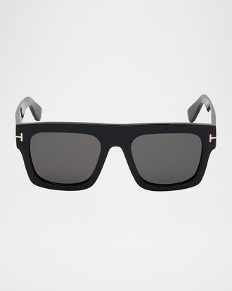 Tom Ford Men & apos;s Fausto Thick Acetate Sunglasses