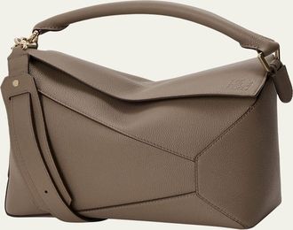 Loewe Puzzle Edge Top-Handle Bag in Leather