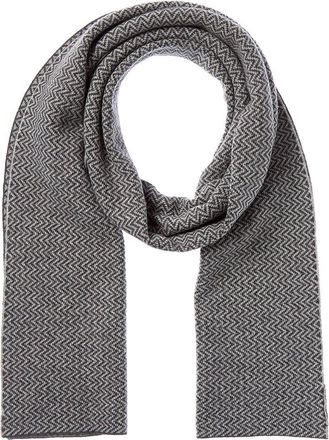 Portolano Jacquard Wool & Cashmere-Blend Scarf