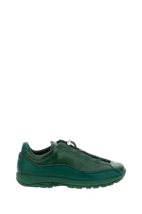 Diemme Cracked Patent Leather Sneakers with Cord Lock