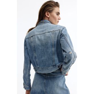 H&M Denim Jacket in Light Denim Blue at Nordstrom, Size Xx-Large