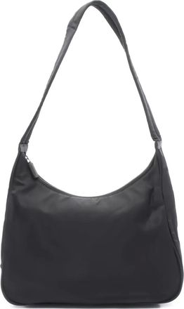 Prada Borsa a spalla con logo - Nero