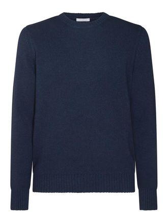 Malo Blue Wool Crewneck