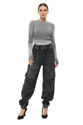 Diesel Dark Grey Mid Rise Jeans