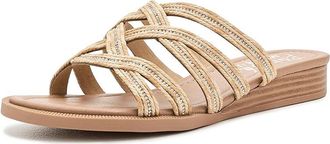 Blowfish Addison 2 Slide Sandals Womens Sandals Natural : 8.5 M, Synthetic