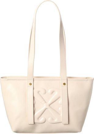 Off-white East West Small Leather Tote
