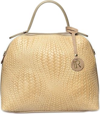 Isabella Rhea Beige Rundleer Tas