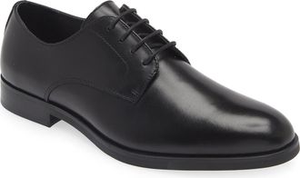 Nordstrom Emmett Plain Toe Derby in Black at Nordstrom, Size 13