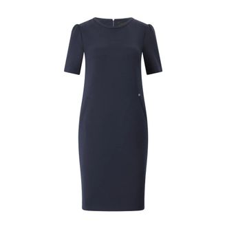 Marc Cain Jersey Mini Jurk - Dames - Casual kleedjes - Blauw - XS - Kleedjes