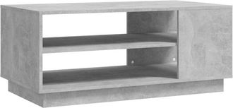 vidaXL Vidaxl - Mesa de centro madera de ingeniería gris hormigón 102x55x43 cm