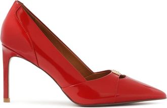 Kazar Rode pumps met uitgesneden bovendeel - Dames - Pumps - Rood - 41 EU - Leer - Schoenen