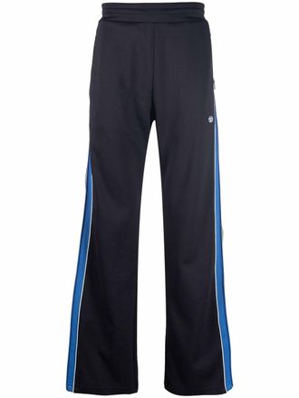 Diesel side stripe-detail track pants - men - Nylon/Cotton/Cotton - S - Blue