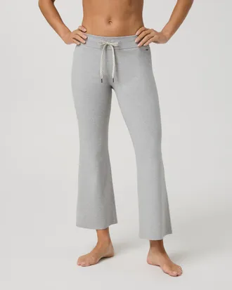 Vuori Clothing Halo Slim Flare Ankle Pants | Pale Grey Heather | XS, Size Extra Small