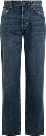 Emporio Armani Straight Jeans - Heren - Regular Fit Jeans - Blauw - W33 - Katoen - Jeans