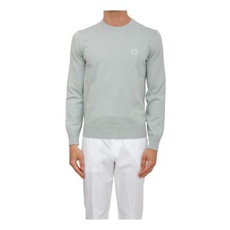 HUGO BOSS Truien & Vesten, Heren, Blauw, S, Katoen, Kanovano Sweater