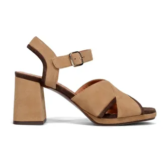 Chie Mihara High Heel Sandals, female, Brown, Size: 10 US Oendiante Sahara Sandal