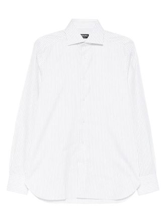 Ermenegildo Zegna striped shirt - men - Fabric/Cotton - 40 - White