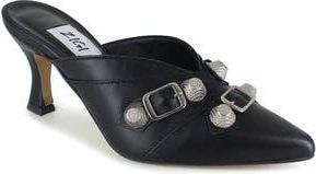 Zigi Soho Catrin Pointed Toe Mule in Black Leather at Nordstrom Rack, Size 36