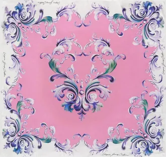 Versace Jeans Couture Foulard in seta stampa Baroque