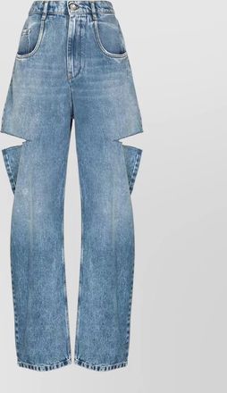 Maison Margiela denim high-rise straight-leg trousers