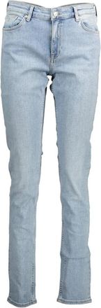 GANT Slim 5 Pocket Jeans - Dames - Slim Fit Jeans - Blauw - W29 L34 - Katoen - Jeans