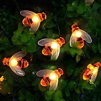 OEM Guirnalda De Luces Exteriores, Luces Solares, 50 Led, 7 M, 8 Modos, Impermeable, Luces Solares Decorativas Para Exteriores Tipo Luci&eacute;rnaga Para Jard&iacute;n