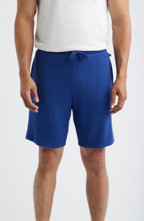 BOSS Ribbed Pajama Shorts in Medium Blue at Nordstrom, Size Xx-Large