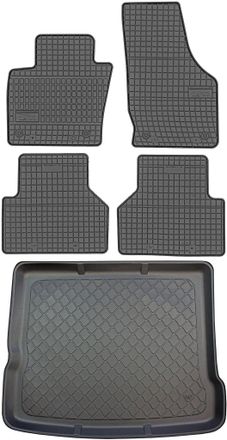 OEM Juego De Alfombrillas De Goma Para Coche Y Alfombrilla Para Maletero Para Audi Q3 I Suv (de Agosto De 2011 A Junio De 2018)