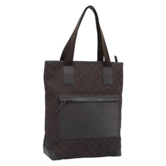 Gucci Vintage, unisex, Bruin, ONE Size, Leer, Pre-owned Vintage Tote Bag