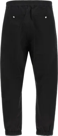 Rick Owens Mens Black Cotton Joggers (workout Pants)