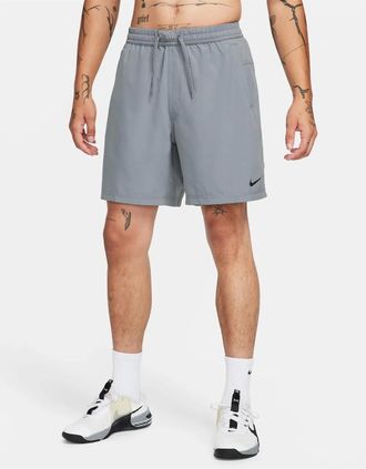 Nike Mens Nike Dri Fit Unlined 7 Versatile Short Grey - Size: 32/30/31