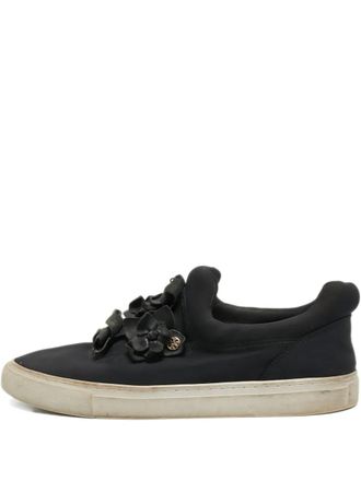 Tory Burch Sneakers con applicazione floreale - Nero