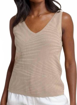 Southern Tide Hartley Jacquard Sweater Tank In Travertine