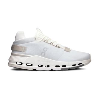 On Running Witte Sneakers Paneelontwerp Logoprint - Dames - Hardloopschoenen - Wit - 41 EU - Fitness