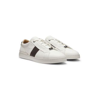 BOSS Gary leather sneakers with contrast side panel