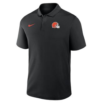 Nike Cleveland Browns Logo Victory Nike Mens Dri-FIT NFL Polo in Black | 035800A9I-R0T