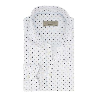 John Miller Heren, Overhemden, Wit, Maat: XL