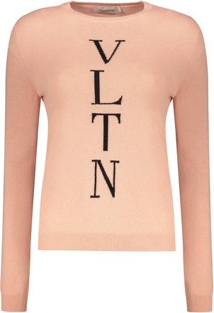 Valentino WomenS Pink Wool Blend Sweater, Size 40