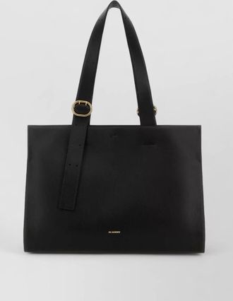 Jil Sander cannolo leather shoulder bag