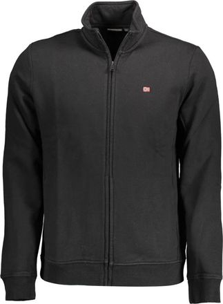 Napapijri Kleding - Heren - Vesten met rits - Zwart - M - Hoodies & sweatvesten