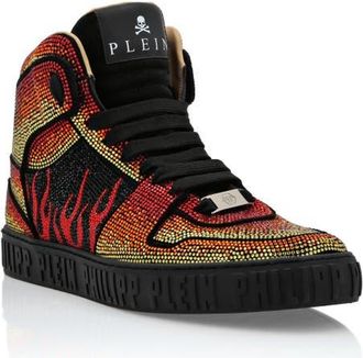 Philipp Plein Hi-Top Sneakers Men in Black/multicolored at Nordstrom, Size 41